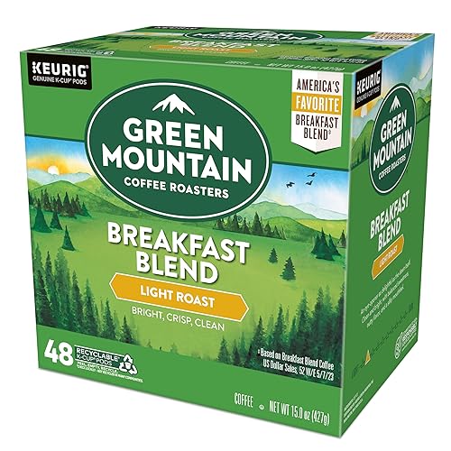 Green Mountain Breakfast Blend K-Cup Pods, Light Roast Coffee, 48 Count