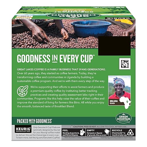 Green Mountain Breakfast Blend K-Cup Pods, Light Roast Coffee, 48 Count