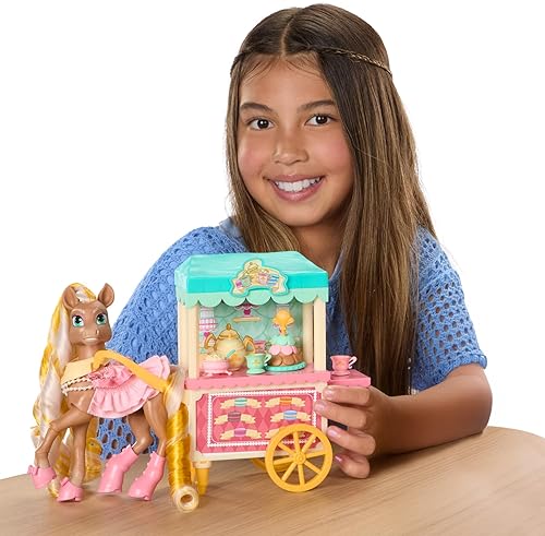 Wild Manes Cherie’s Tea & Treats Cart Playset with Horse Doll & Accessories