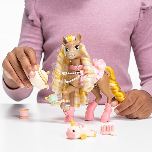 Wild Manes Cherie’s Tea & Treats Cart Playset with Horse Doll & Accessories