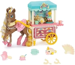 Wild Manes Cherie’s Tea & Treats Cart Playset with Horse Doll & Accessories