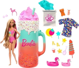 Barbie Pop Reveal Doll & Accessories Gift Set - Fruit Series, Color Change, Scented Doll, Squishy Pet - 15+ Surprises