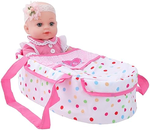 Baby Doll with Bassinet Bed and Accessories for Toddlers 36 Months+