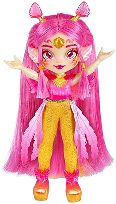 MOOSE TOYS Magic Mixies Pixlings Shimmerverse Series: Create & Mix Magic Potion to Reveal Pheona The Phoenix - 6.5" Shimmerverse Pixling Fashion Doll