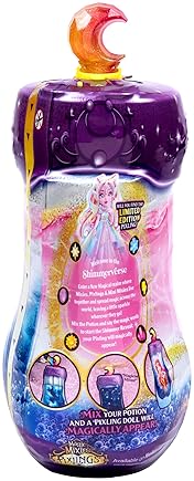 MOOSE TOYS Magic Mixies Pixlings Shimmerverse Series: Create & Mix Magic Potion to Reveal Pheona The Phoenix - 6.5" Shimmerverse Pixling Fashion Doll