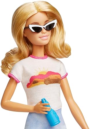 Barbie Doll Travel Set with Puppy and Accessories - Malibu Barbie with Blonde Hair