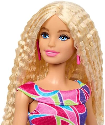 Barbie Fashionistas Doll #223 Blonde Wavy Hair, Totally Hair Dress & Accessories, 65th Anniversary Toy