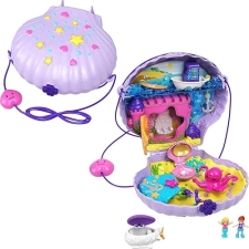 Mattel Polly Pocket Mermaid Seashell Purse Playset with Micro Dolls & Accessories - Amazon Exclusive