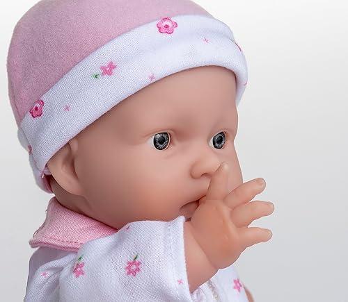JC Toys La Baby Caucasian Doll Set with Washable Pink Outfit - Ideal for Kids 12 Months +