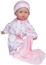 JC Toys La Baby Caucasian Doll Set with Washable Pink Outfit - Ideal for Kids 12 Months +