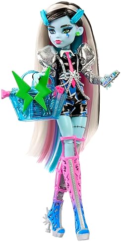 Monster High Amped Up Frankie Stein Rockstar Doll with Instrument & Accessories