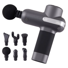 SKYSHALO Athlete Muscle Therapy Gun - 5 Intensity Settings, 6 Attachments, Portable Sore Muscle Relief