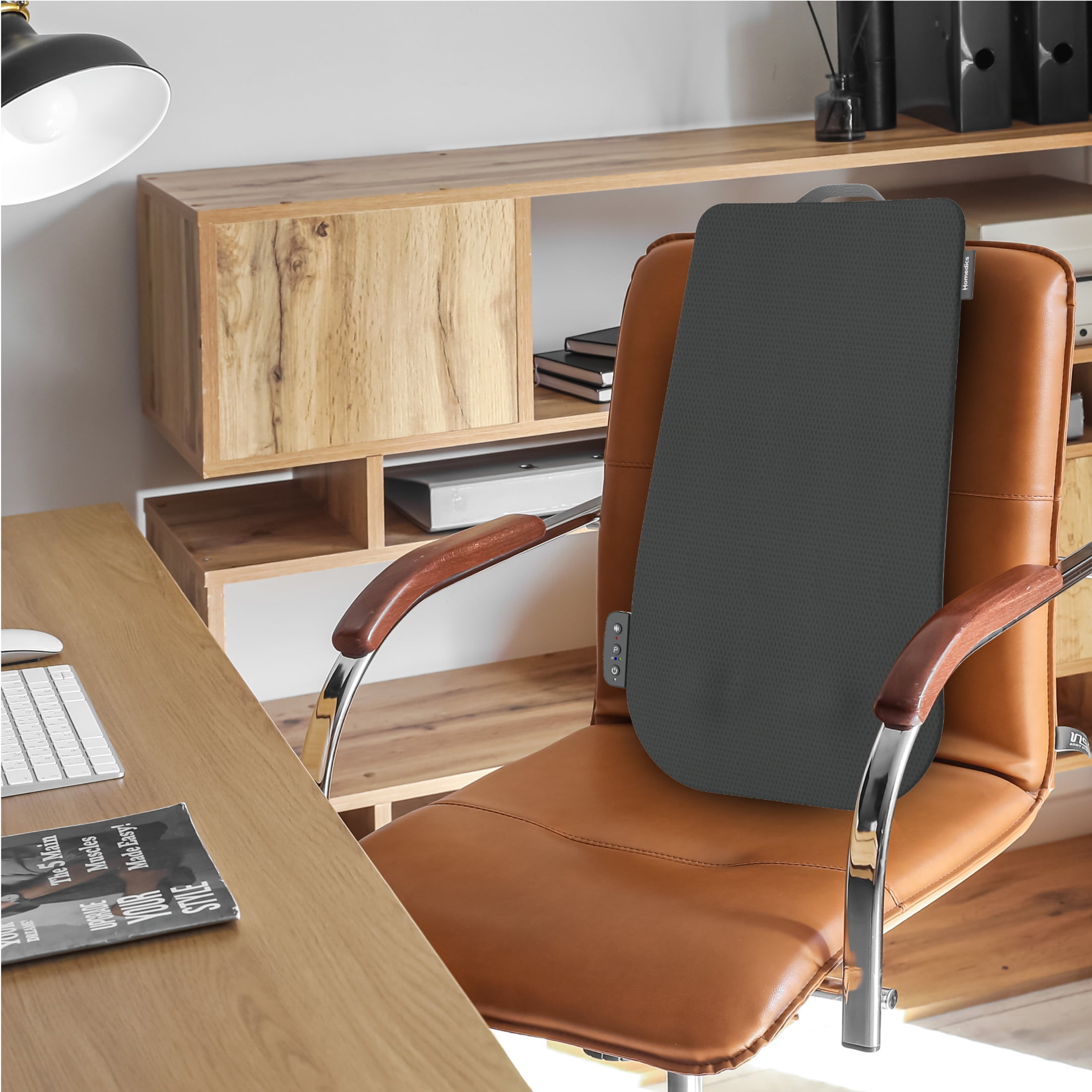 Homedics Slim Shiatsu Massage Cushion with Heat - Relax & Unwind at Home