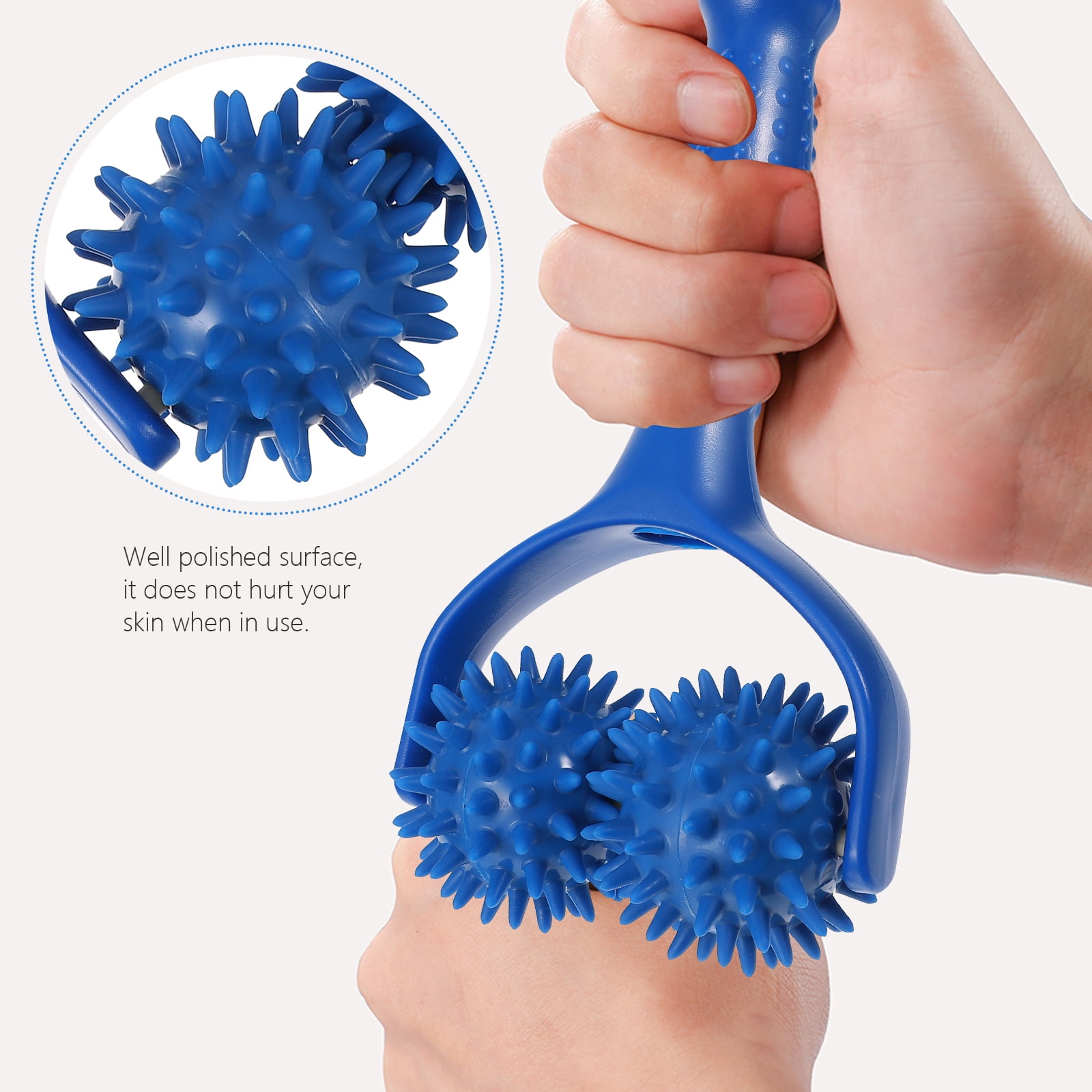 Raindrops Blue Manual Massage Stick for Trigger Points - Hand & Foot Massager