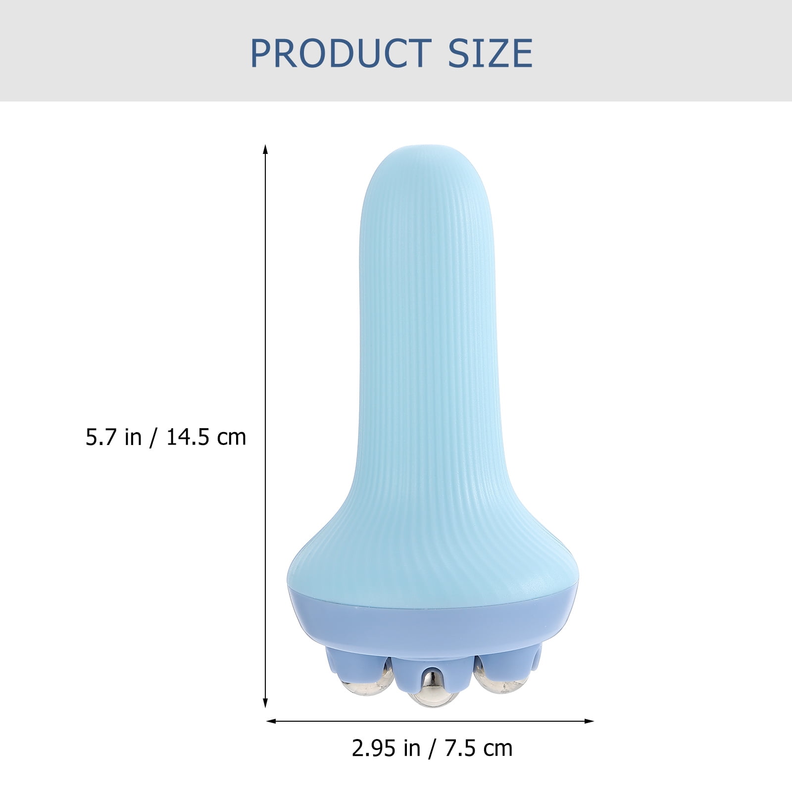MLINS Blue Steel Ball Rolling Hand Massager for Fitness - MLINS Massage Roller