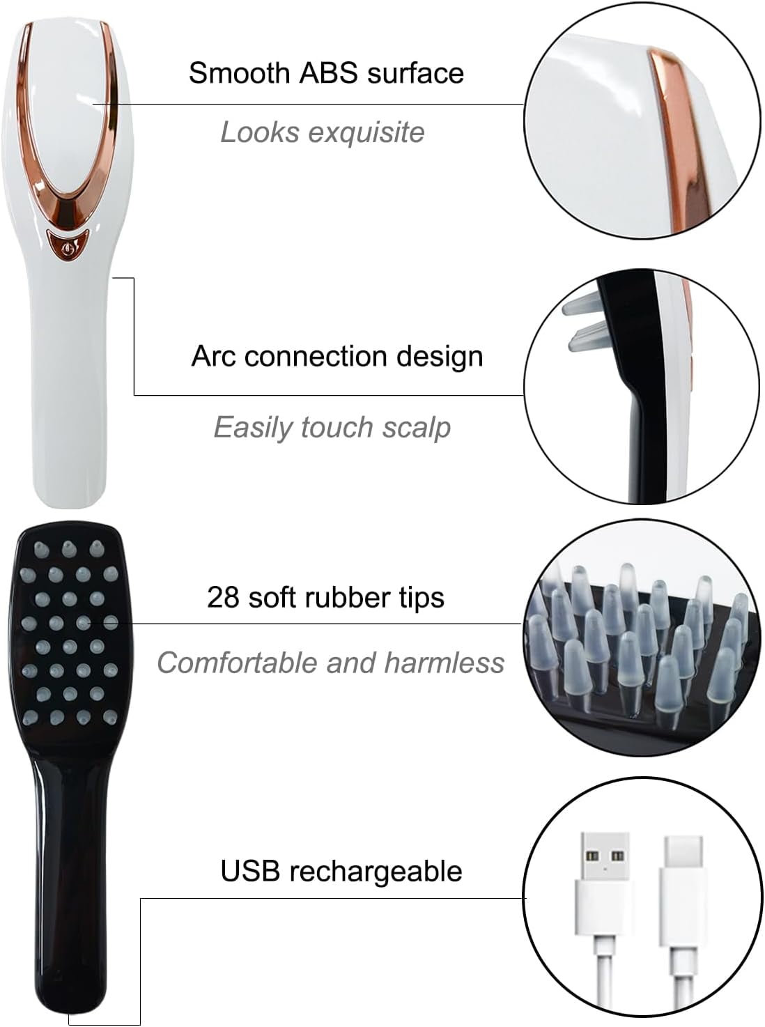 Electric Scalp Massager Brush for Hair and Head Massage