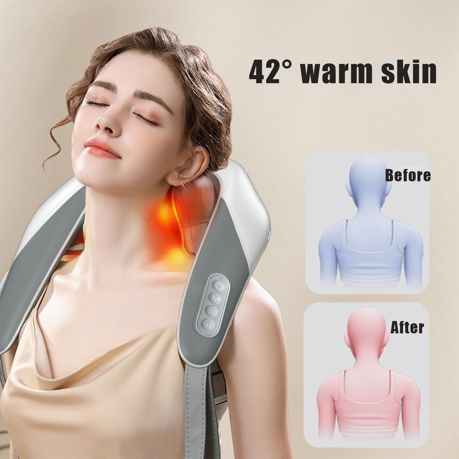 Spark Therma Touch Cordless Neck Massager with Heat - Pain Relief & Deep Tissue