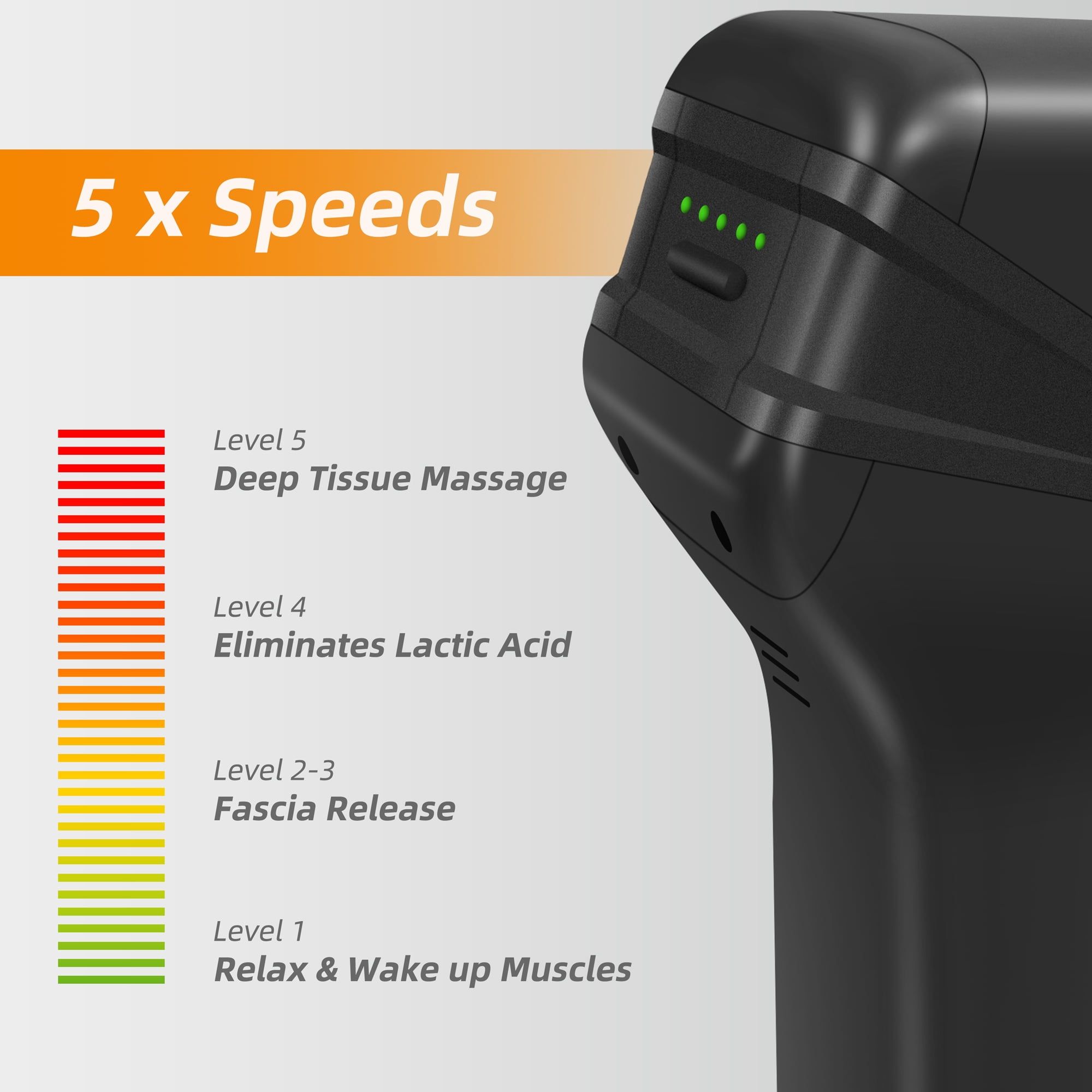 Snailax Cordless Massage Gun for Athletes | Deep Tissue Pain Relief | Christmas Gift