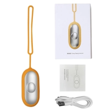 Alvena USB Rechargeable Hand Massager for Sleep & Pressure Relief, Orange - M001