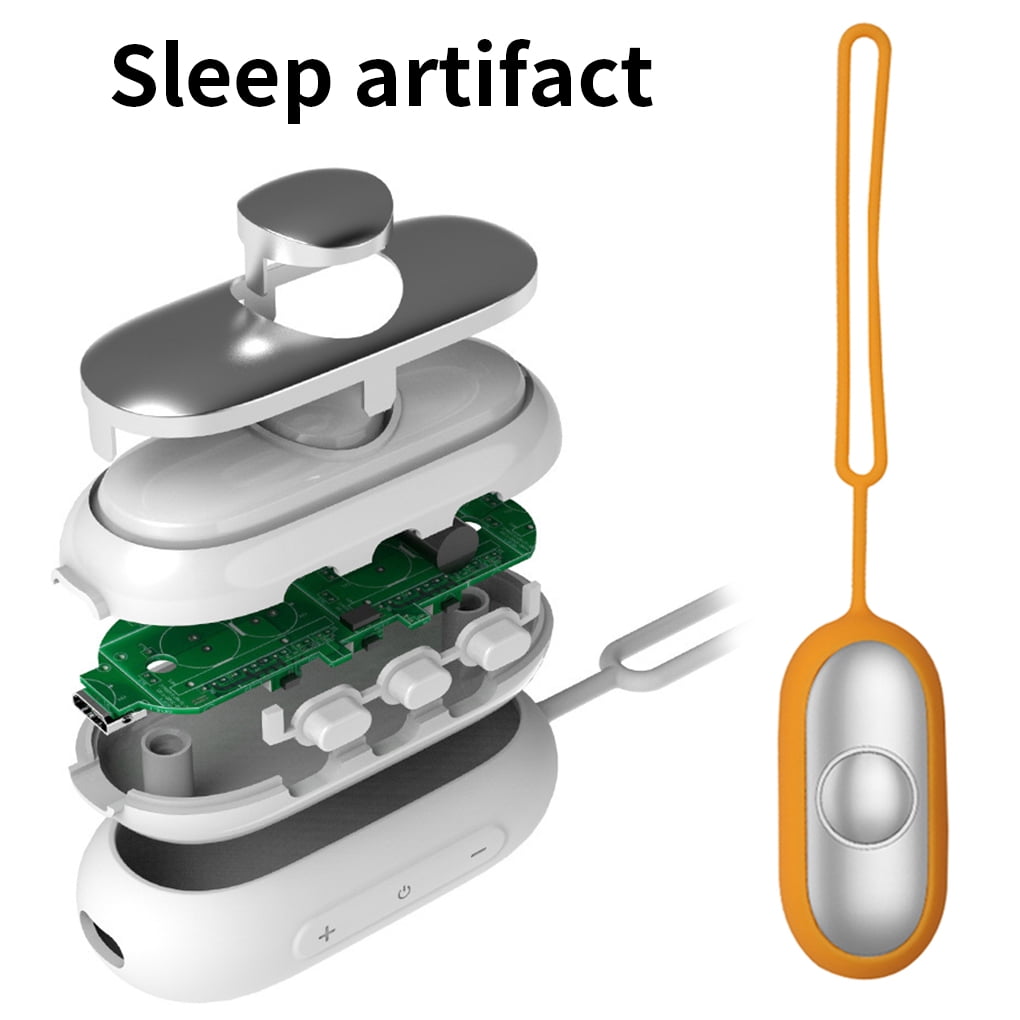 Alvena USB Rechargeable Hand Massager for Sleep & Pressure Relief, Orange - M001