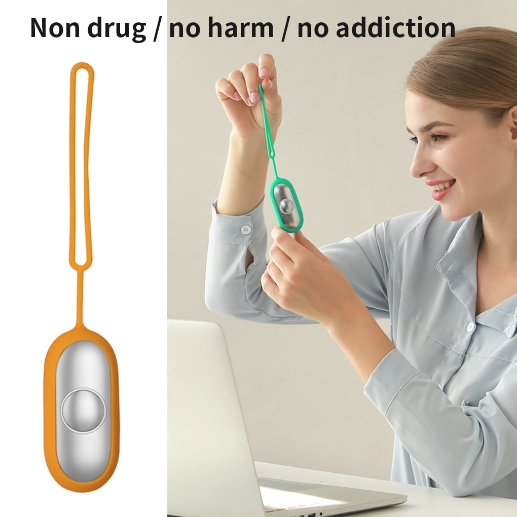 Alvena USB Rechargeable Hand Massager for Sleep & Pressure Relief, Orange - M001