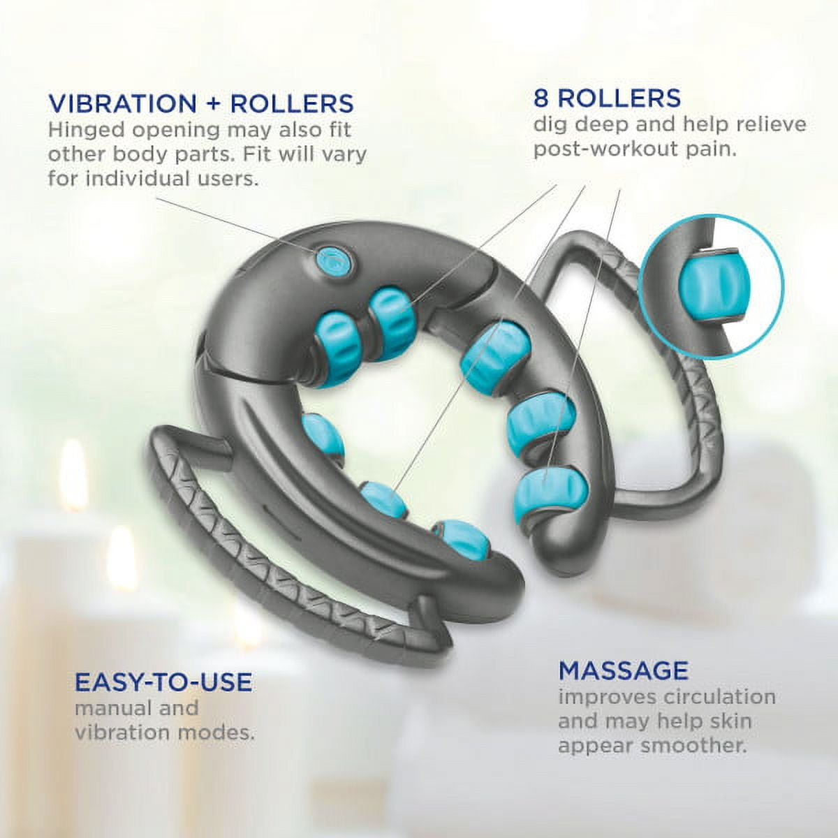 ConairCare Calf Leg Massager Vibration Rollers