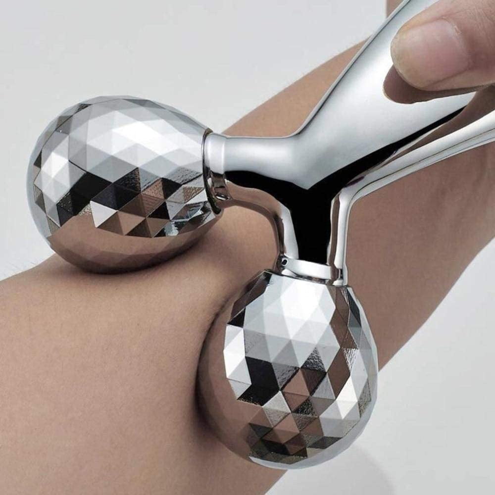 NuvoMed Pro-Therapy 3D Roller Massager, Rotates 360 Degrees, Water-Proof, Curved Grip, for Anti Agin