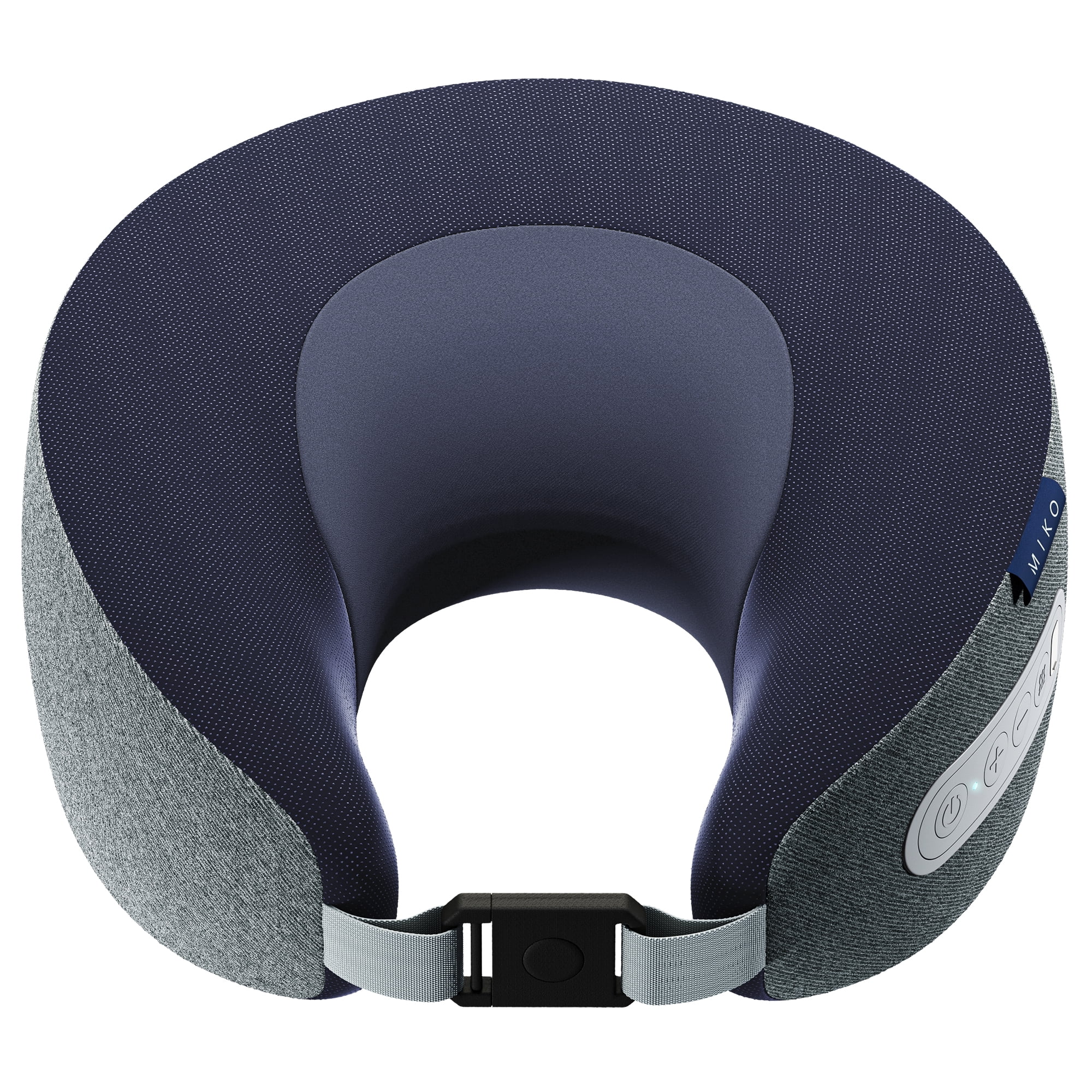 Miko Memory Foam Neck Massage Pillow with Heat – Portable Neck Massager for Travel, Home, Office Comfort