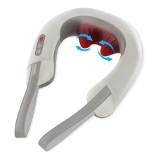 Homedics Neck Massager with Heat - Portable Shiatsu & Vibration Massage, Tan