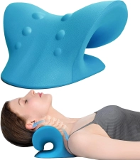 TOSEERY Portable Neck Stretcher and Posture Corrector for Pain Relief in 10 Minutes - Blue