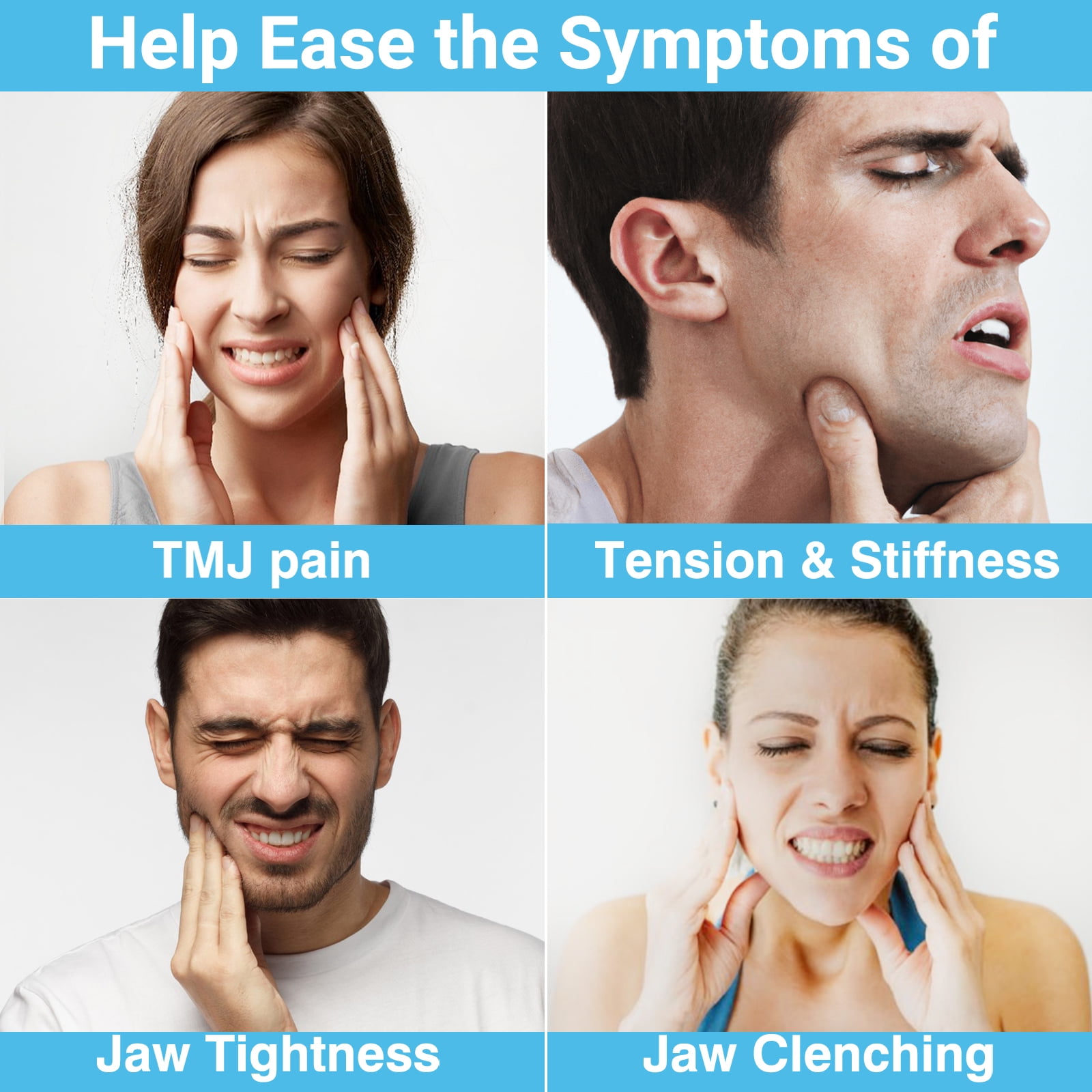 Tilcare TMJ Relief Tool: Jaw Stretcher & Massager for Bruxism & Pain Relief