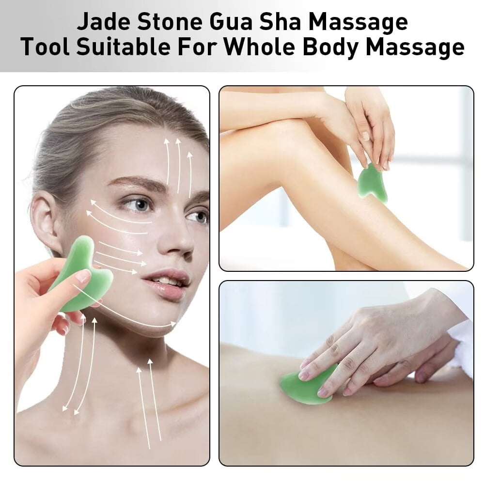 Babsmuly 4-Piece Facial Reflexology Massage Tool Set with Acupuncture Pen