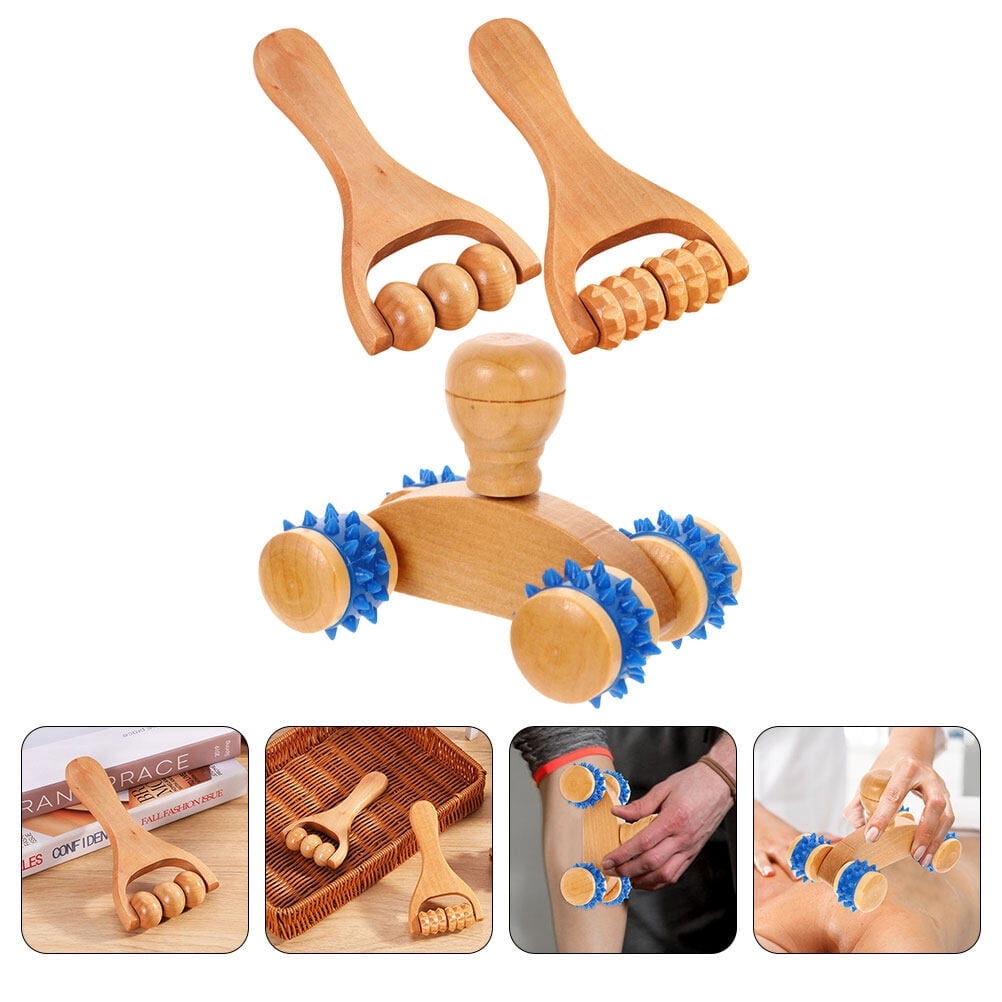 Tingshir 3-Piece Foot Massager Roller for Legs, Neck, Shoulders - Muscle Relief