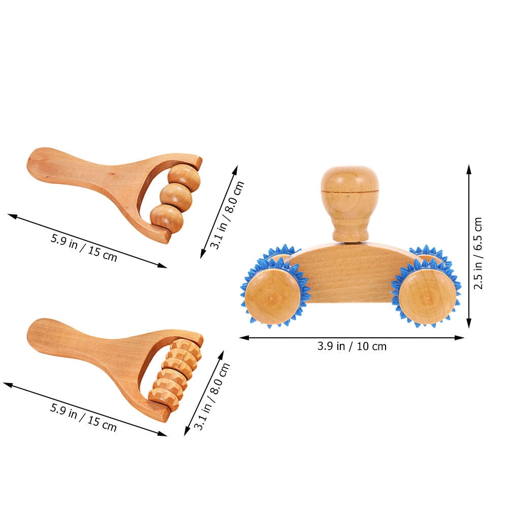 Tingshir 3-Piece Foot Massager Roller for Legs, Neck, Shoulders - Muscle Relief