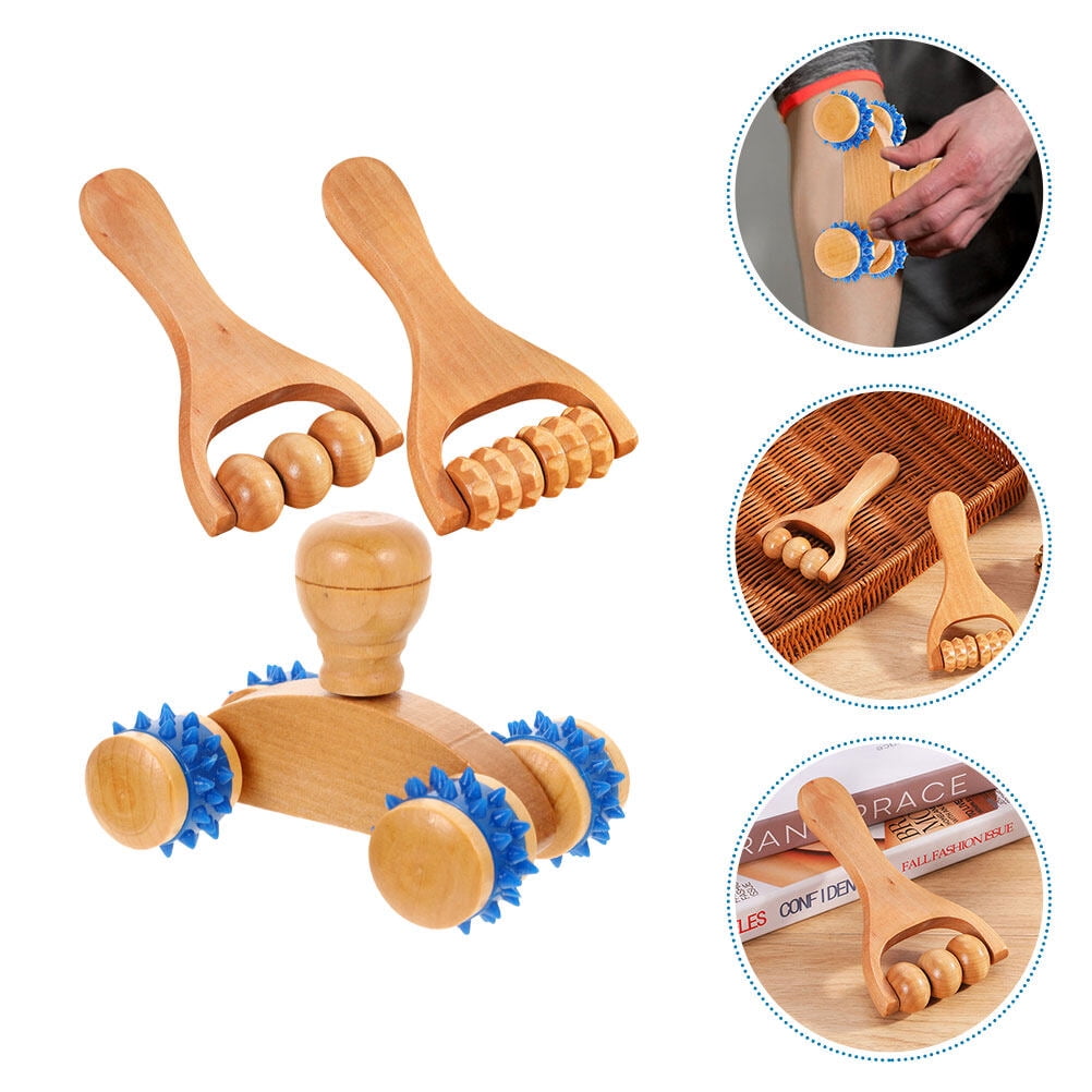Tingshir 3-Piece Foot Massager Roller for Legs, Neck, Shoulders - Muscle Relief