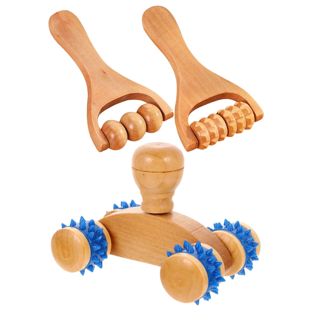Tingshir 3-Piece Foot Massager Roller for Legs, Neck, Shoulders - Muscle Relief
