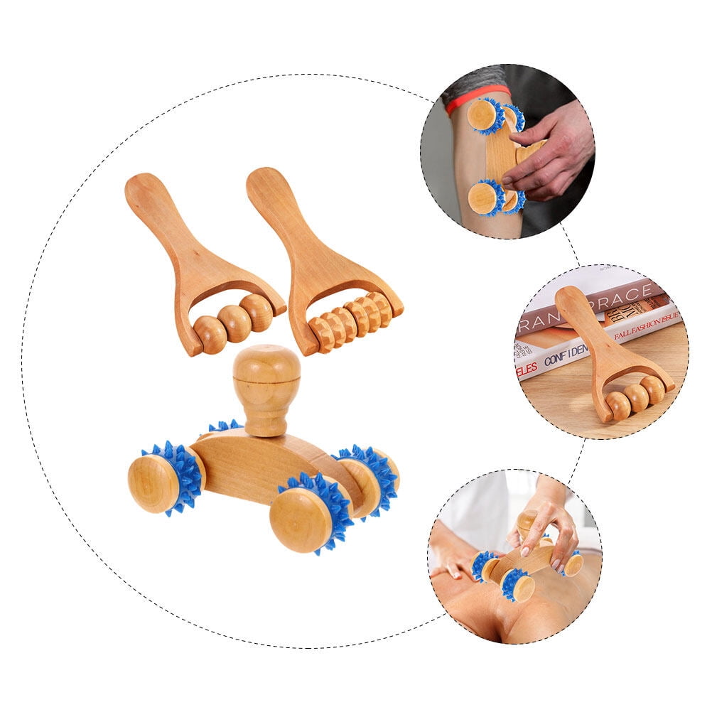 Tingshir 3-Piece Foot Massager Roller for Legs, Neck, Shoulders - Muscle Relief