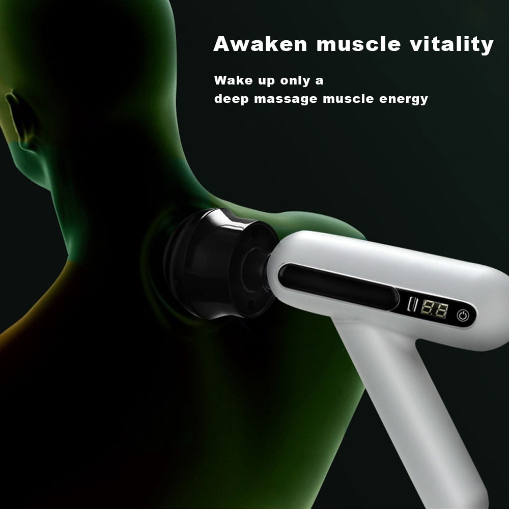 Portable Deep Tissue Massage Gun for Athletes, Pain Relief, 12 Speeds, Rechargeable
