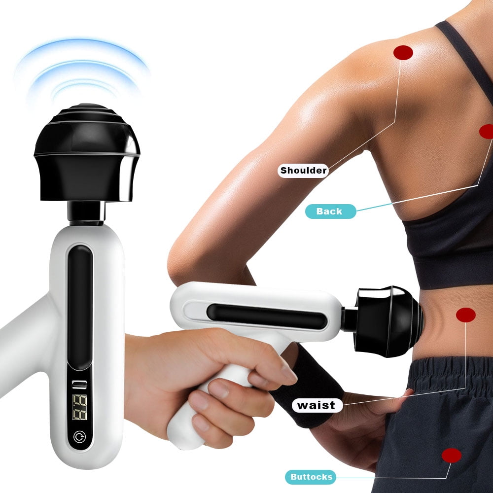 Portable Deep Tissue Massage Gun for Athletes, Pain Relief, 12 Speeds, Rechargeable