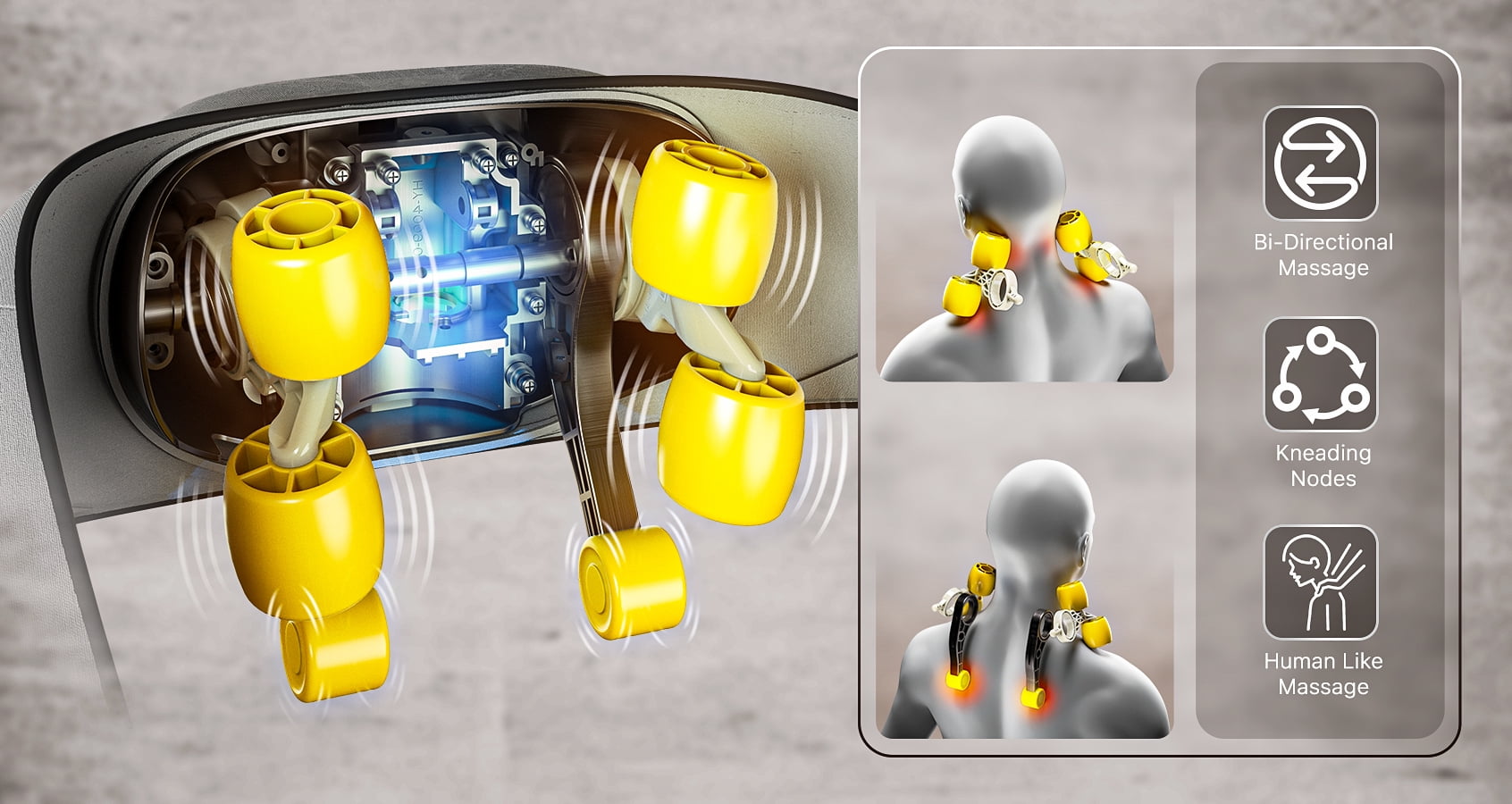 Miko Shiatsu Neck & Back Massager with Heat, Hands-Free & App Control