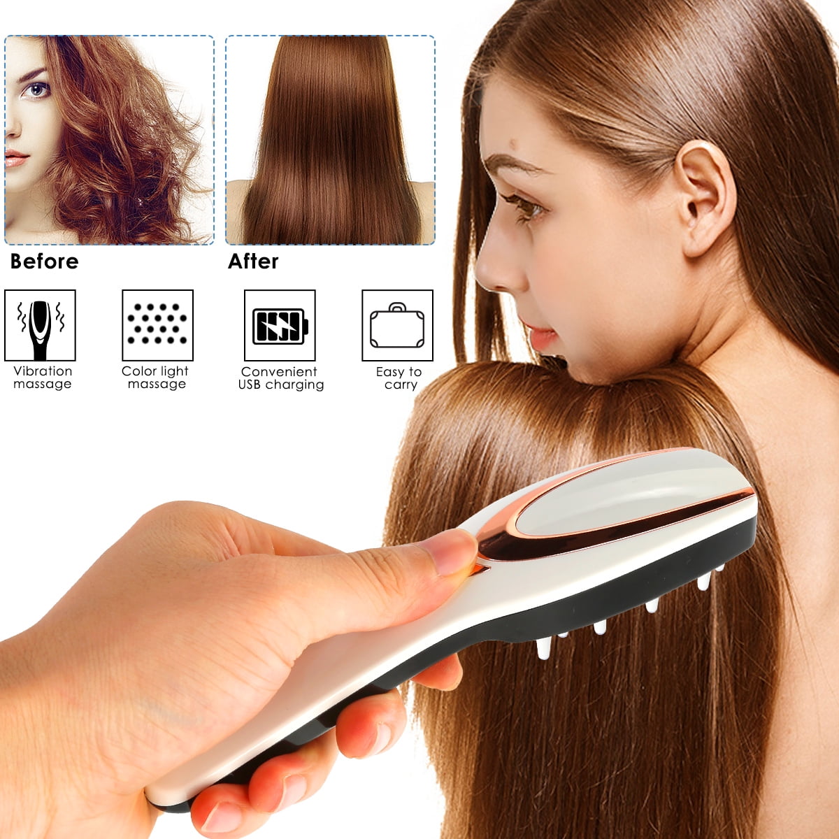 Shi Le Yi Electric Scalp Massager Comb for Hair Growth and Anti Hair Loss