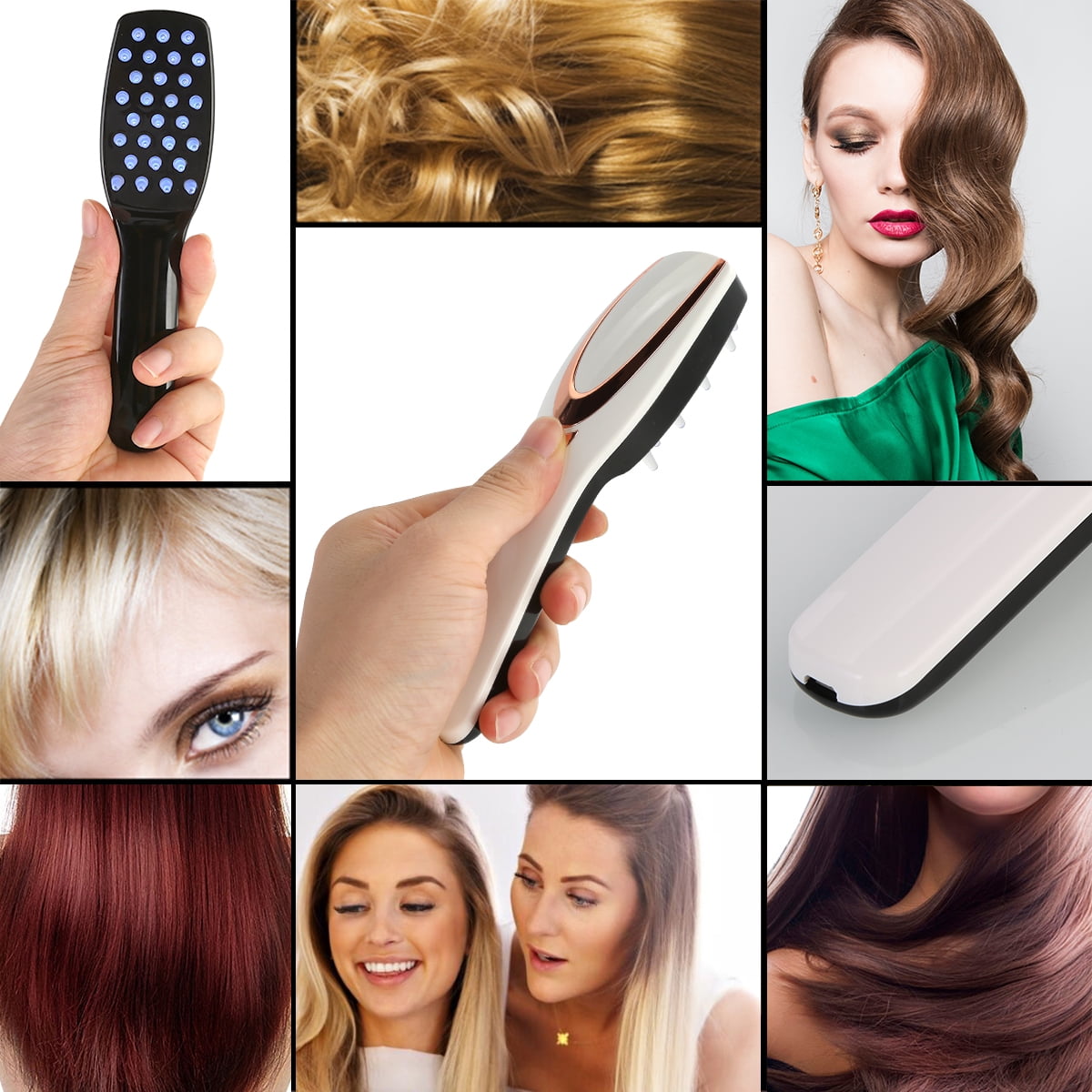 Shi Le Yi Electric Scalp Massager Comb for Hair Growth and Anti Hair Loss