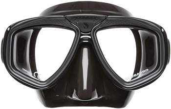 Scubapro Zoom Scuba Mask with Dual Lens and Lens-Change System - Full Black