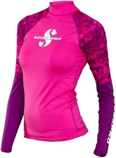 Scubapro Women's Rash Guard Top - Sun Protection Swimwear