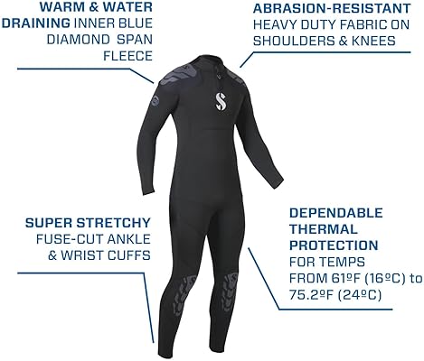 Scubapro Everflex Yulex Men's 3/2mm Dive Steamer Suit