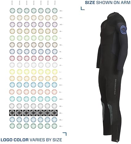 Scubapro Oneflex 5mm Men's Diving Wetsuit, Back Zip, X-Foam Neoprene