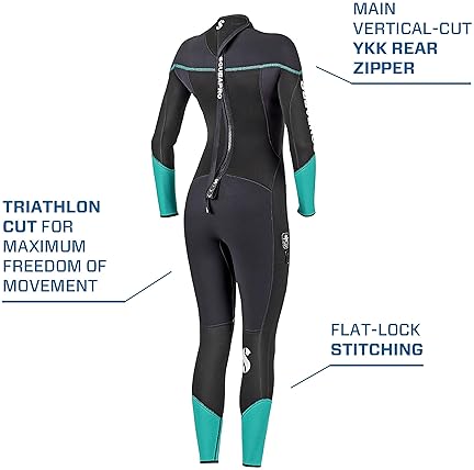 Scubapro 3mm Women's Wetsuit Sport Steamer Back-Zip - Ideal for Diving