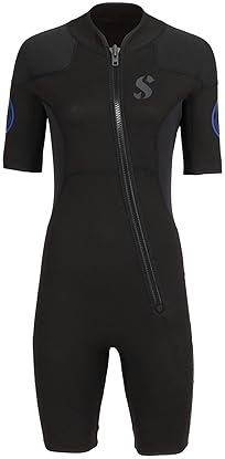 Scubapro Women's Shorty Diving Wetsuit, 2.5mm Neoprene, Short Sleeve - X-Foam, Size L