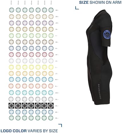 Scubapro Women's Shorty Diving Wetsuit, 2.5mm Neoprene, Short Sleeve - X-Foam, Size L