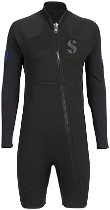 SCUBAPRO 3mm Long Sleeve Shorty Diving Wetsuit, X-Foam Neoprene, L